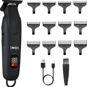 Beard Trimmer Professional Hair Trimmer Clippers Eletric Razor Zero Gapped C-9