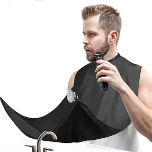 Beard Apron, Beard Hair Catcher for Self-Shaving and Trimming cape
