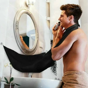 120CM X 75cm Men's Facial Hair Beard Apron Care Shave Cape Bib Trimming Catcher