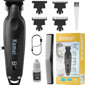 KEMEI 2293 Professional Hair/Beard Trimmer for Men Zero Gapped Hair Clippers New
